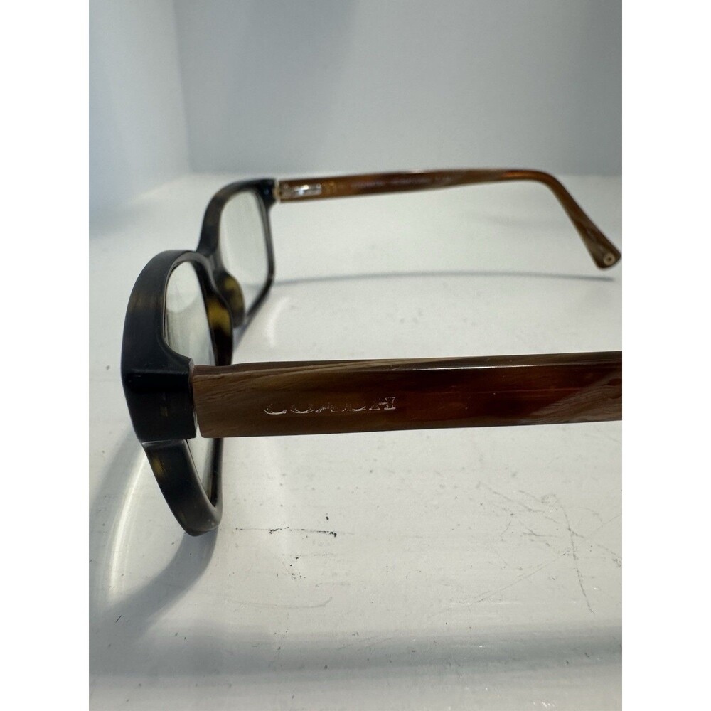 Coach Women’s  Tortoise Shell Rectangular Full Rim eyeglass frames only - Picture 4 of 4
